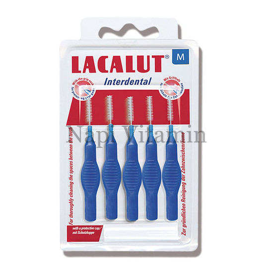 Lacalut Interdental fogköztisztító kefe védőkupakkal M 5x